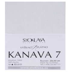 Tkanina do haftu KANAVA biała 20x30 cm 46 oczek